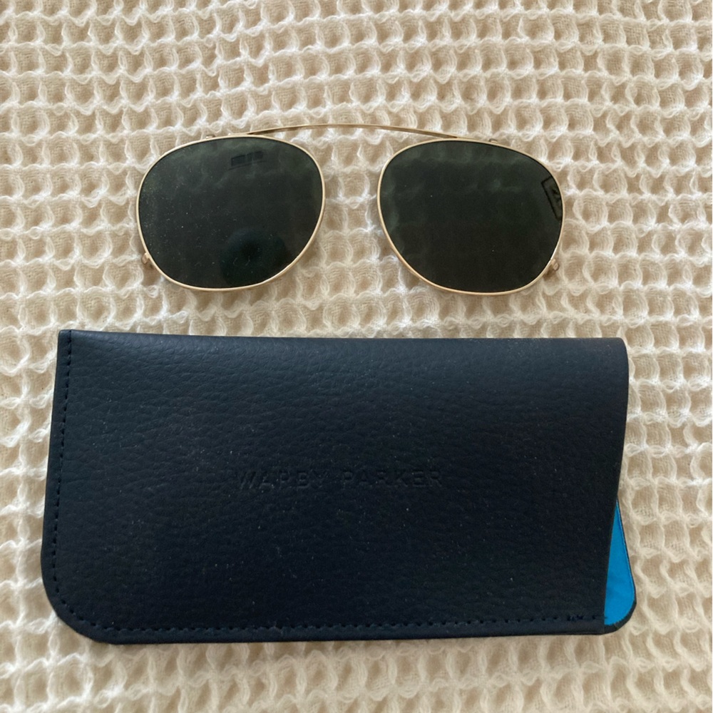 Warby Parker Carlton clip on, wide